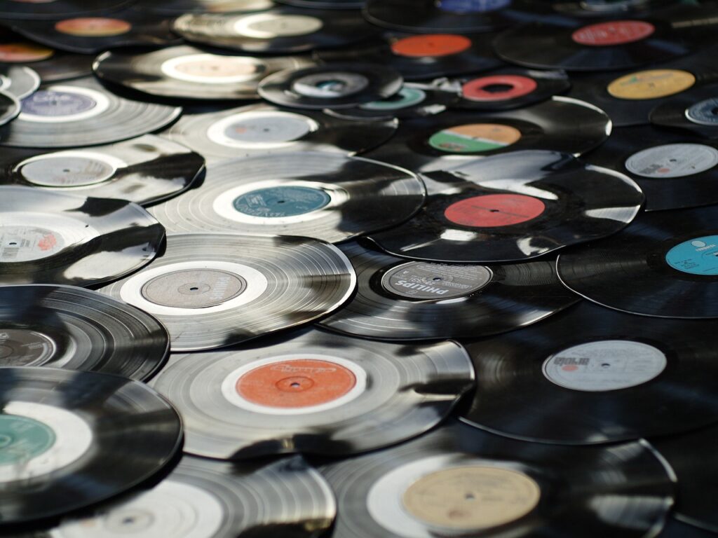 vinyl, retro, music